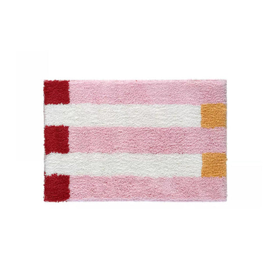Striped floor mats