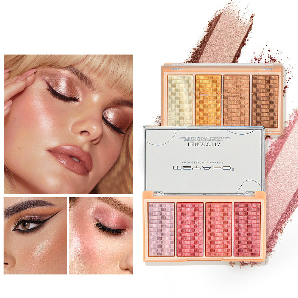 4-Color Blush, Highlighter, and Eyeshadow Palette