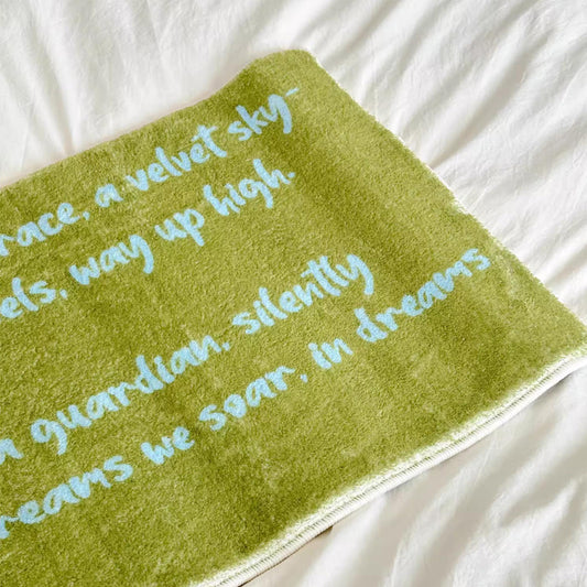 Vintage bedside blanket